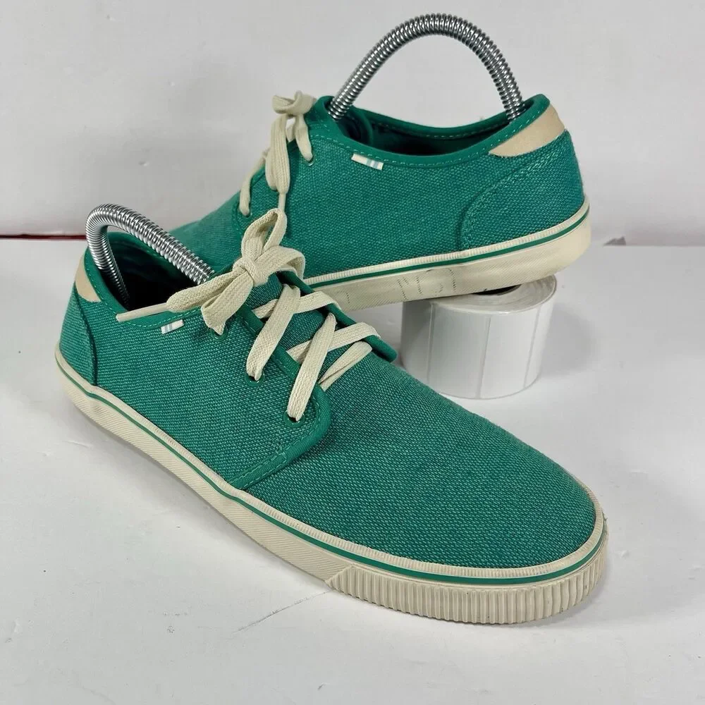 TOMS Paseo Canvas Sneakers – Teal Green – Men’s Size 7.5
